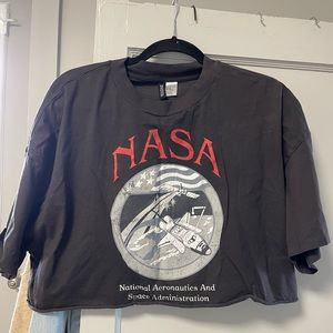 nasa cropped t-shirt